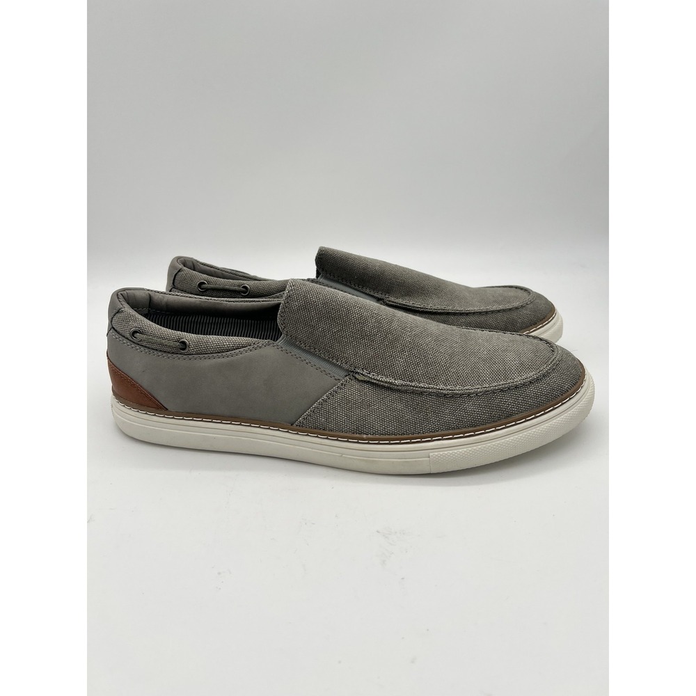 Gallery Seven Shoes Mens Size 10.5 Light Gray Slip On Casual Loafer‎ Comfort New